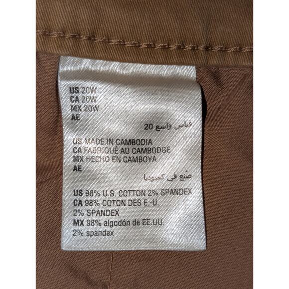 NWT Style & Co Carmel Straight Leg Cotton Blend Pant Womens' Size 20W - Picture 6 of 10